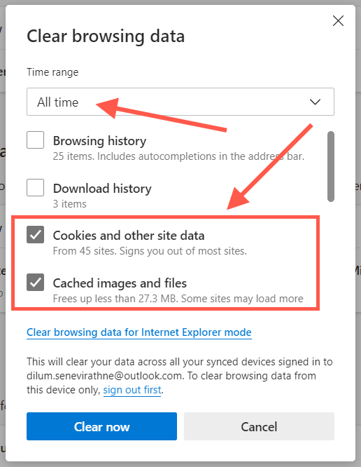 How to Clear the Cache in Microsoft Edge