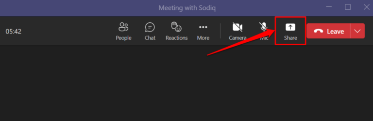 How to Share Your Screen in Microsoft Teams