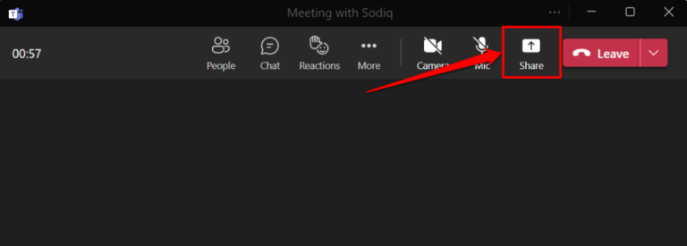 How to Share Your Screen in Microsoft Teams