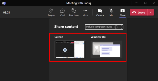 How to Share Your Screen in Microsoft Teams