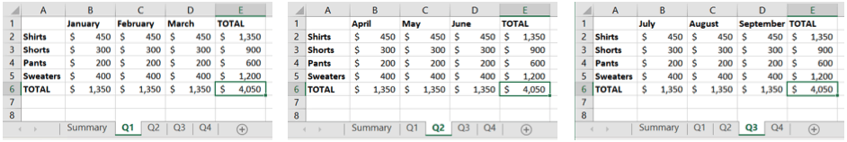 How to Sum Across Multiple Sheets in Excel image 2