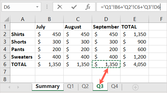How to Sum Across Multiple Sheets in Excel image 15