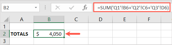 How to Sum Across Multiple Sheets in Excel image 9