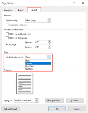 How To Vertically Align Text In Microsoft Word LaptrinhX