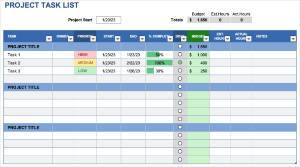 13 Best Project Management Templates for Excel