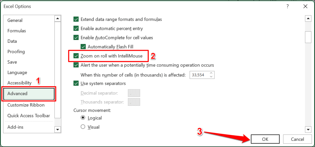 Can’t Scroll in Microsoft Excel? 8 Ways to Fix image 27