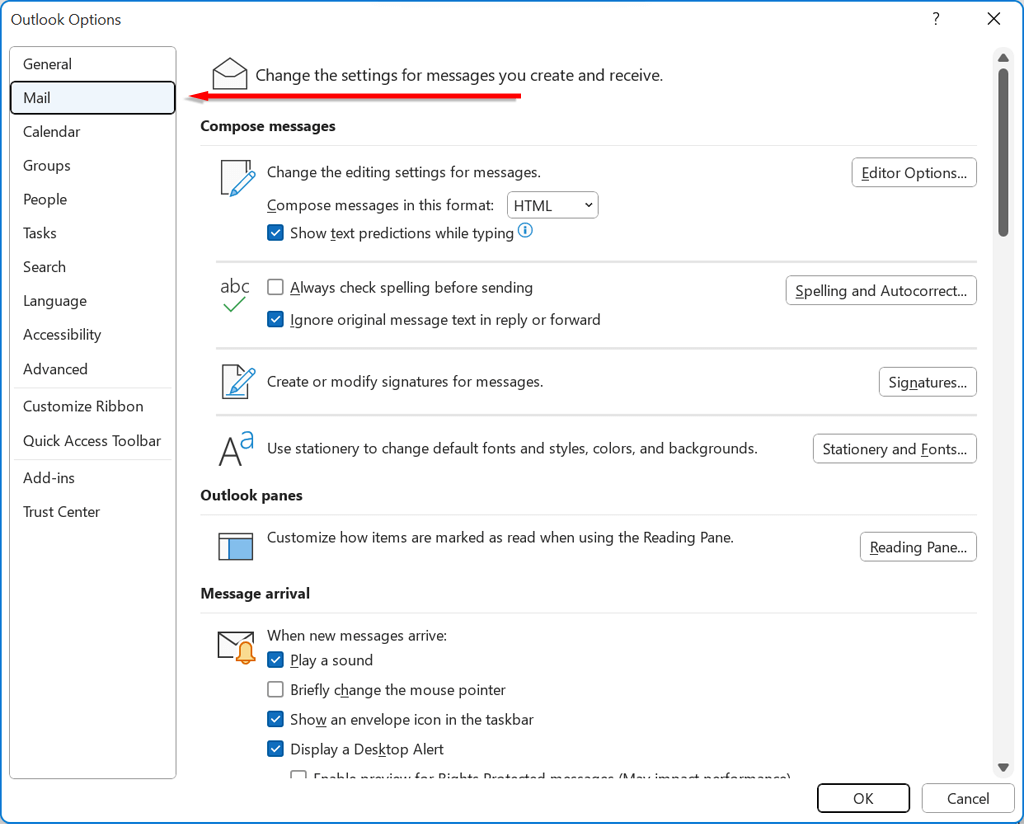 How to Change Font Size in Outlook - 95