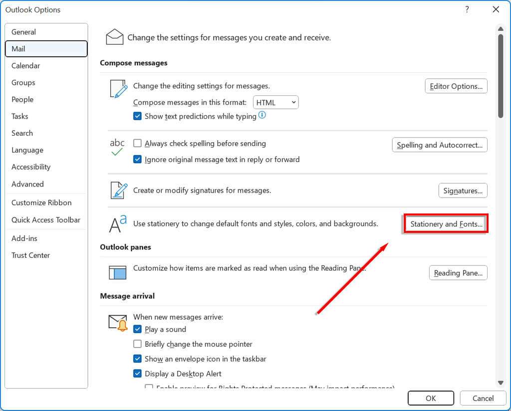 How to Change Font Size in Outlook - 3
