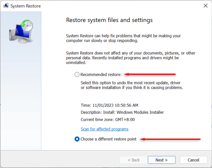 How To Enable And Use System Restore In Windows 11