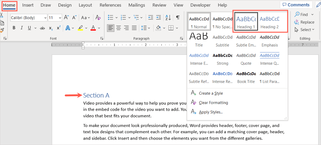 How to Add a Heading to a Microsoft Word Document - 52