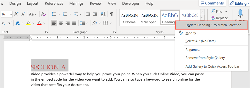 How to Add a Heading to a Microsoft Word Document - 77