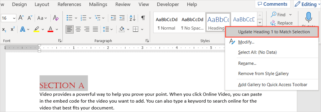 How to Add a Heading to a Microsoft Word Document - 39