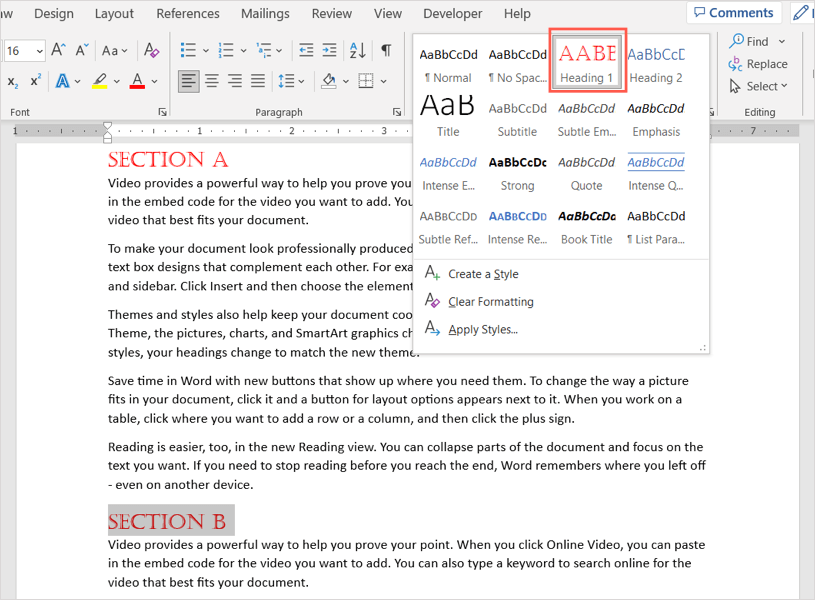 How to Add a Heading to a Microsoft Word Document - 99