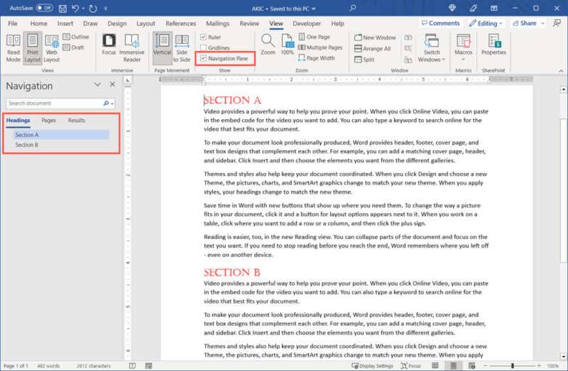 How To Add A Heading To A Microsoft Word Document