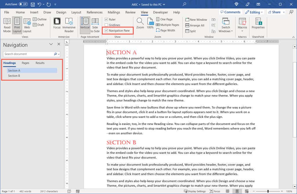 How to Add a Heading to a Microsoft Word Document - 12