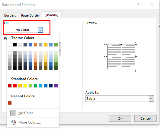 How to Add Background Color to Tables in Microsoft Word image 21