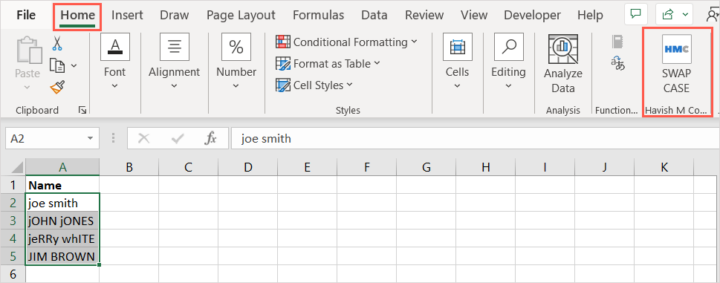 How to Change Text Case in Excel