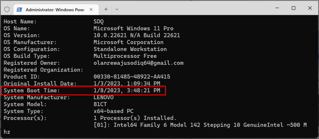 How to Find Your Computer s Uptime in Windows 11 - 22