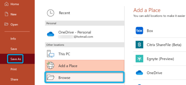 How to Fix the “An error occurred while PowerPoint was saving the file ...