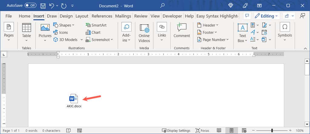 how to add image in word document