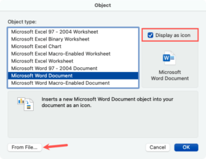 How to Insert a Word Document into Another Word Document