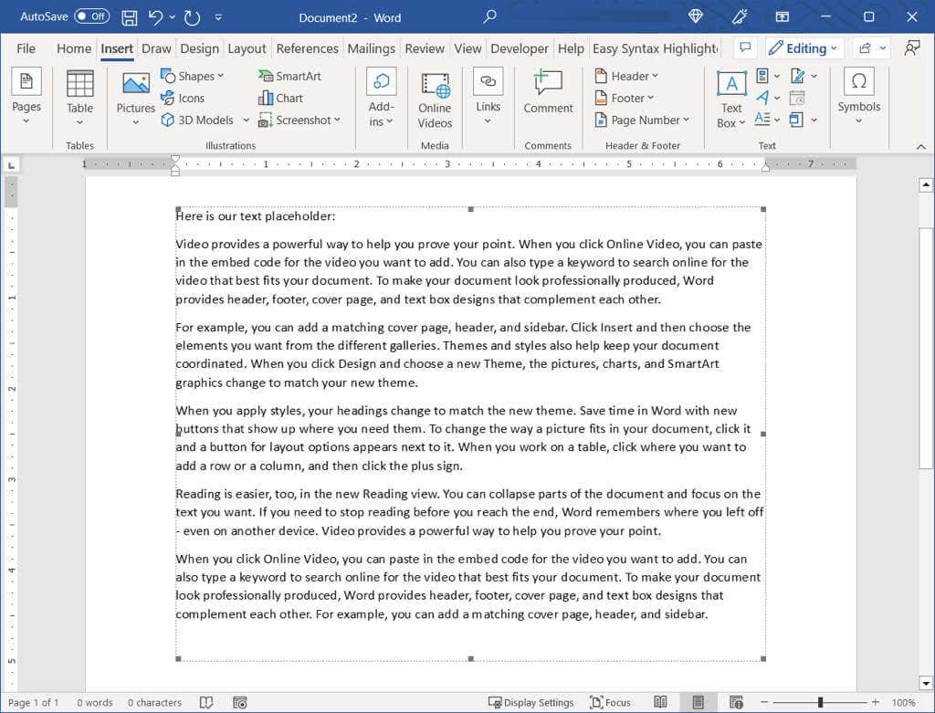 How To Insert A Word Document Into Another Word Document How To Insert ...