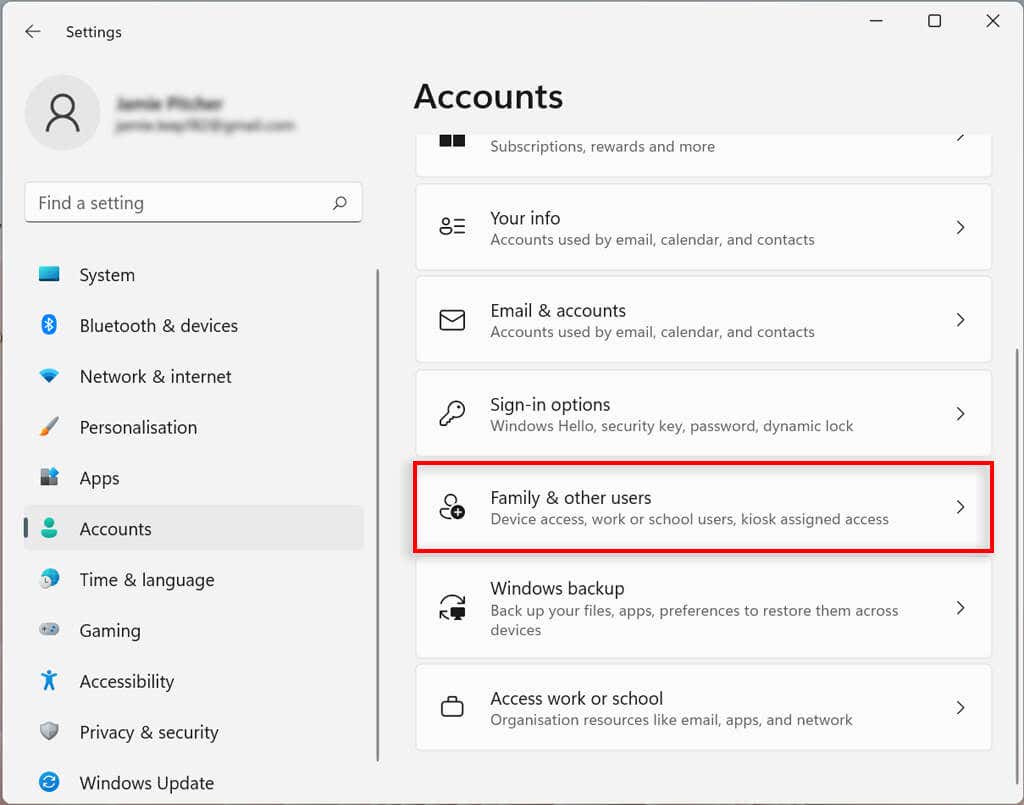 How to Manage User Account Settings in Windows 11 - 61