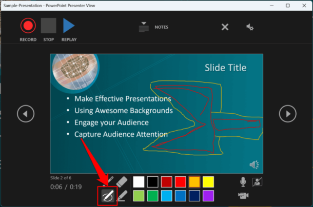 how to record a powerpoint presentation without audio