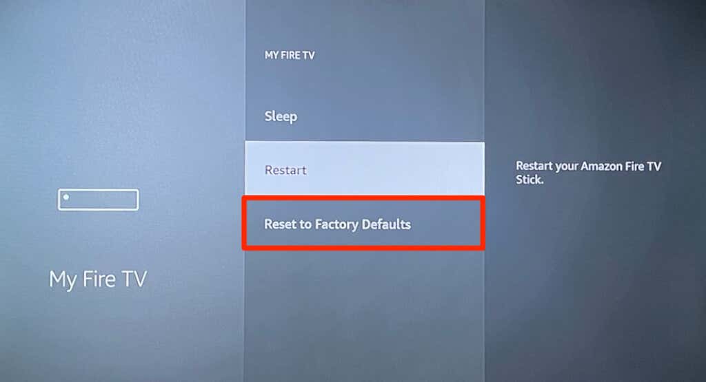 How to Reset Your Fire TV Device to Factory Settings - 52