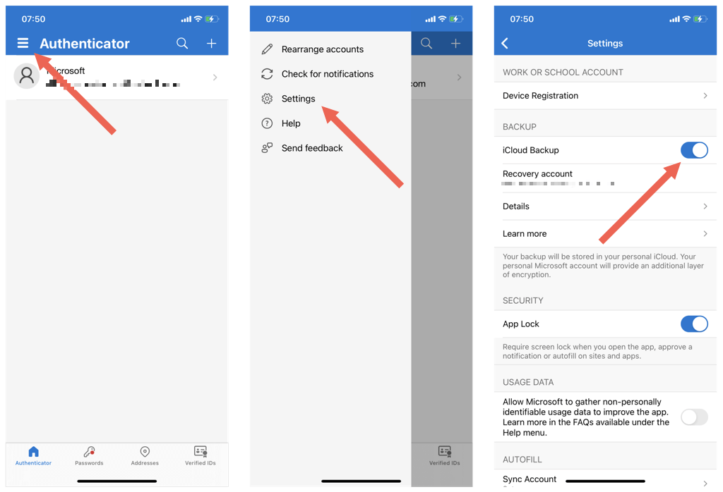 how to change device on microsoft authenticator app