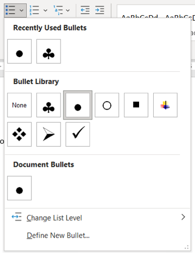 How to Add Bullet Points in Microsoft Word - 76