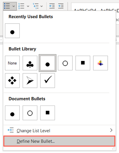 How to Add Bullet Points in Microsoft Word - 90