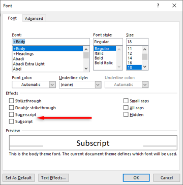 How To Insert Superscript And Subscript In Microsoft Word