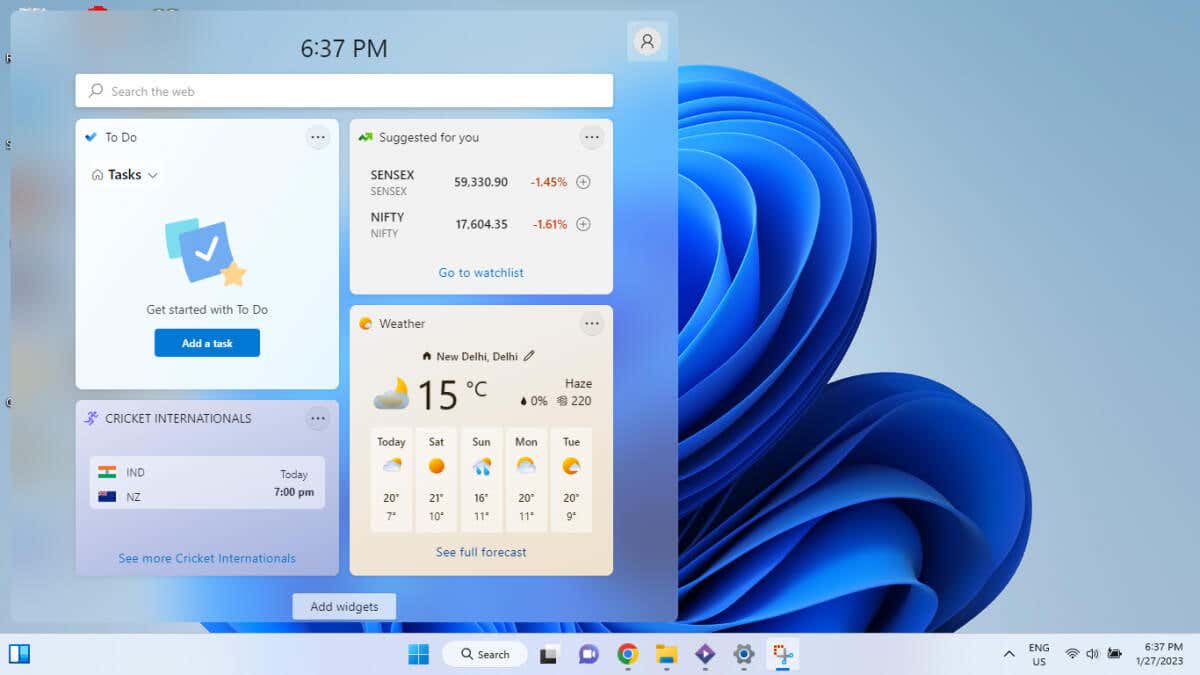 How to Use and Customize Widgets in Windows 11 image 1