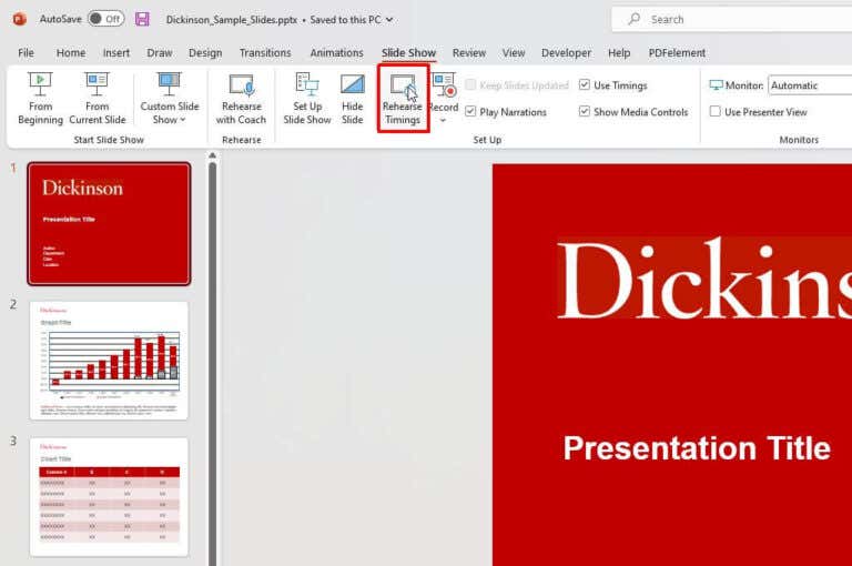 how to make powerpoint presentation autoplay