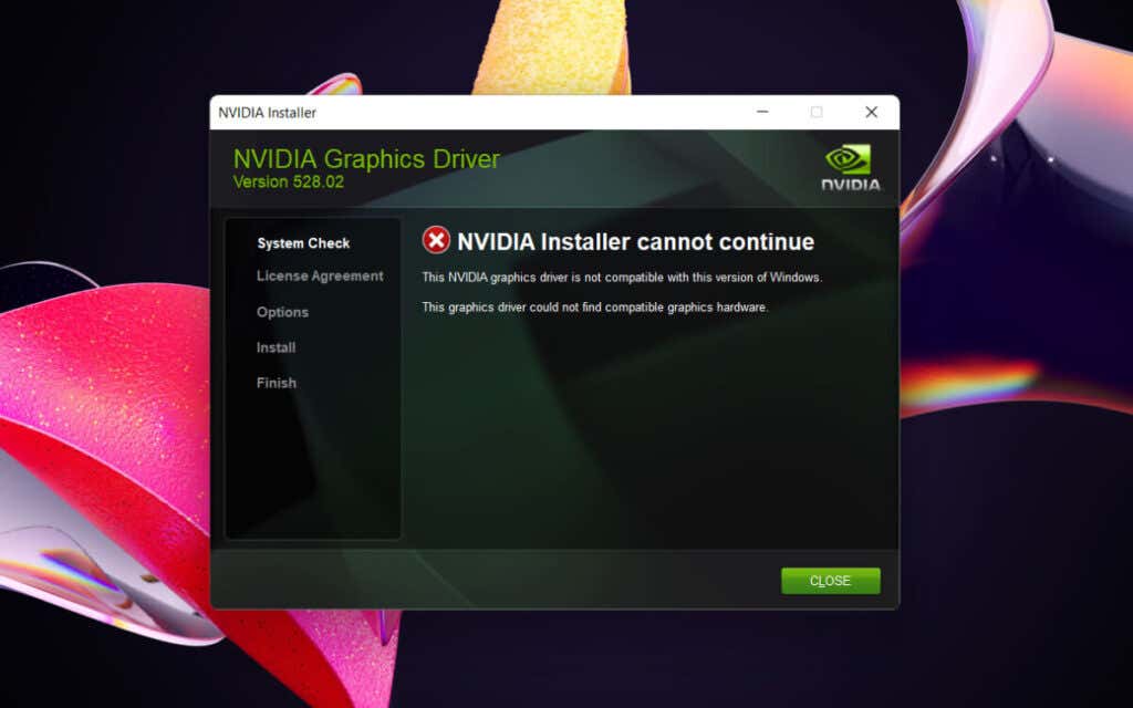 How to Fix “Nvidia Installer Cannot Continue” Error in Windows