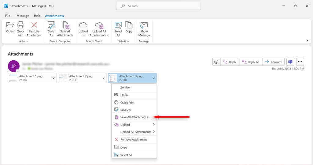 How to Download All Attachments From Outlook Emails - 95