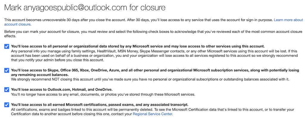 How to Close or Delete Your Outlook Account image 6