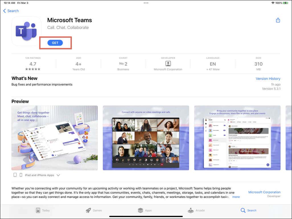 How to Install and Use Microsoft Teams on Your iPad image 2