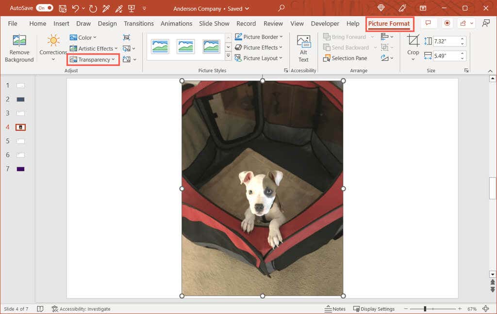 How to Make an Image Background Transparent in PowerPoint