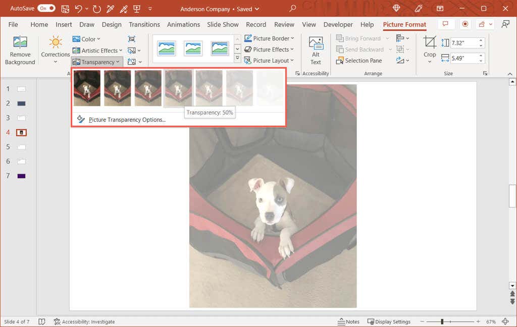 How to Make Pictures or Background Transparent in PowerPoint image 2