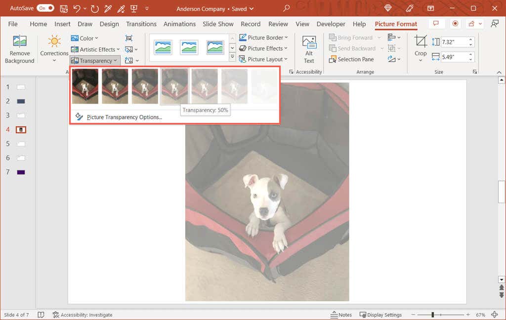 How to Make Pictures or Background Transparent in PowerPoint - 95