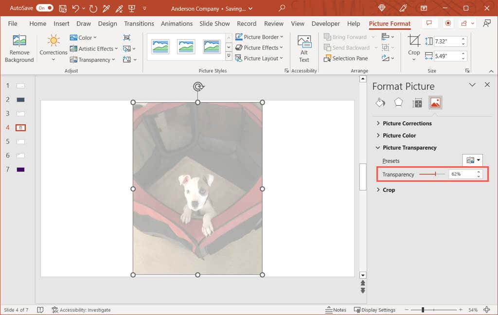 How To Make A Picture Transparent In Powerpoint Online