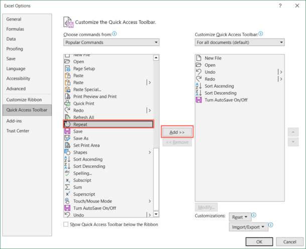 How to Undo, Redo, and Repeat Actions in Excel