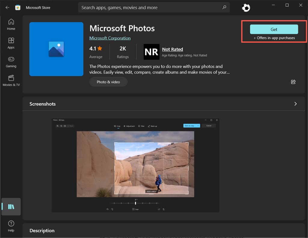 Microsoft Photos App Missing in Windows? 10 Ways to Get It Back image 2