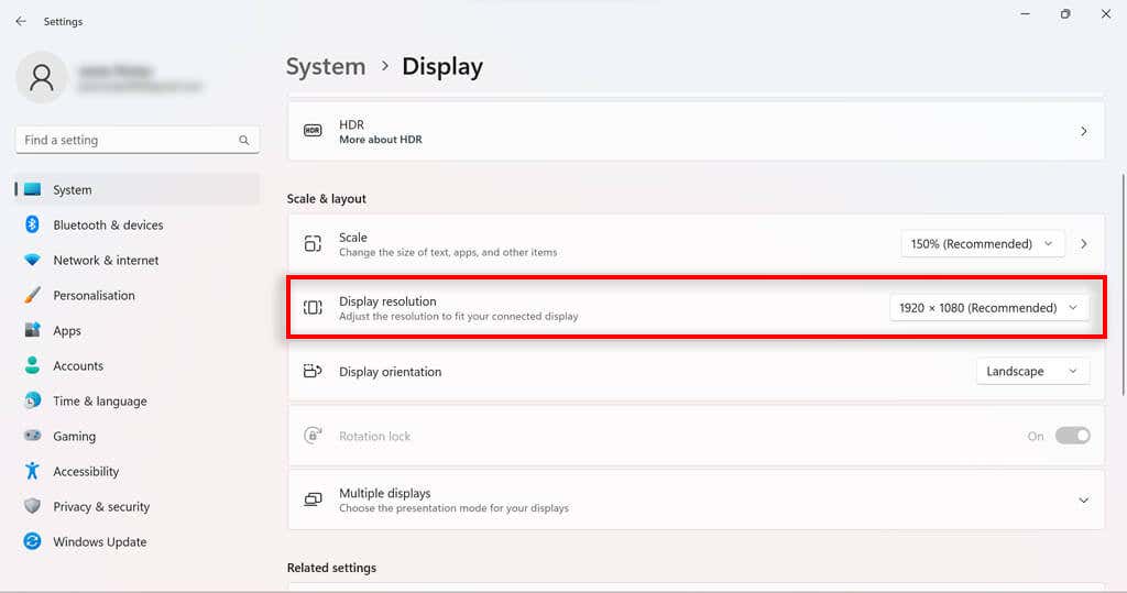 How to Change the Screen Resolution in Windows 11 - 11