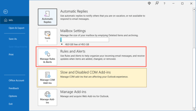 How To Create Rules In Microsoft Outlook Laptrinhx