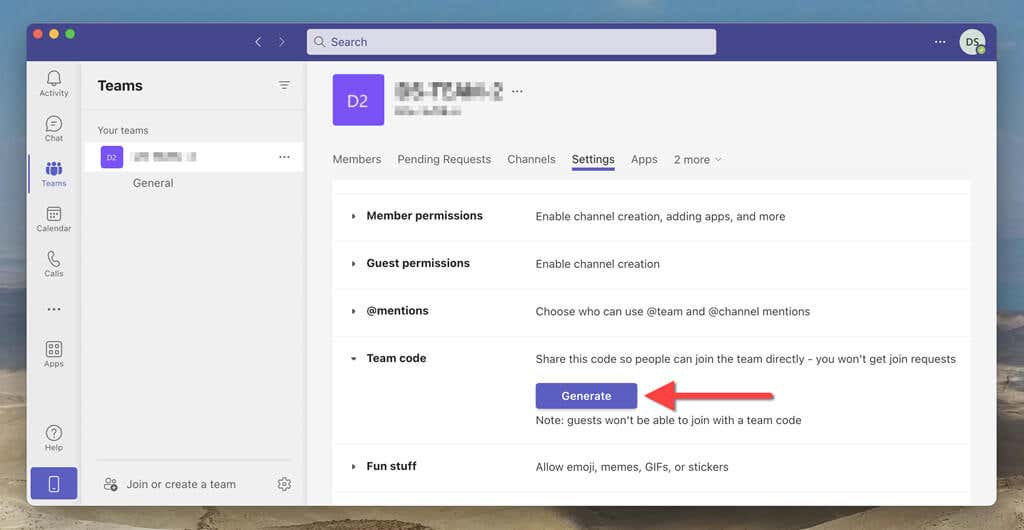 How to Generate and Use a Microsoft Teams Code image 8