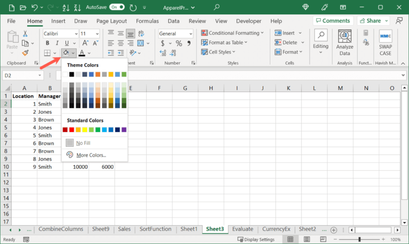 How to Highlight Cells and Text in Microsoft Excel