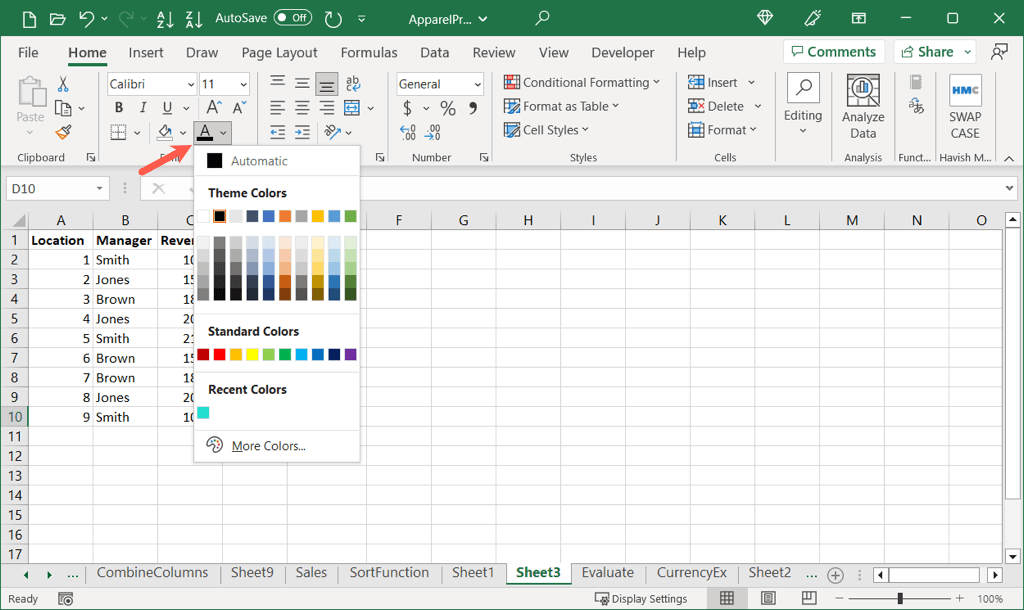 How to Highlight Cells and Text in Microsoft Excel - 7